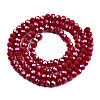 Electroplate Glass Beads Strands EGLA-A034-P8mm-A22-2