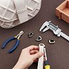 8Pcs 4 Colors Zinc Alloy D Clasps FIND-PH0002-92-3