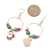 Alloy Enamel Dangle Earrings EJEW-JE06144-3