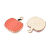 Thanksgiving Day Theme Alloy Enamel Pendants ENAM-T020-35I-2