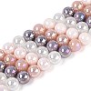 Electroplate Glass Beads Strands X-EGLA-N019-10mm-01-1