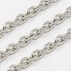 3.28 Feet 304 Stainless Steel Cable Chains X-CHS-K002-04-3mm-1