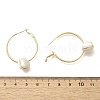 Brass Heart Hoop Earrings EJEW-A121-13G-3