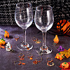 12Pcs Halloween Theme Glass Wine Glass Charms AJEW-TAC00024-6