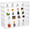 6 Grids Transparent Acrylic Minifigures Display Case with Detachable Dividers DIY-WH0430-530B-1