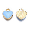 Alloy Enamel Charms X-ENAM-S121-041D-2