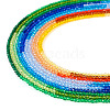  10 Strands 10 Colors Transparent Glass Beads Strands GLAA-TA0001-77-14