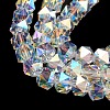 Electroplate Glass Beads Strands X-GLAA-Q105-02-10-3