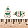 Christmas 304 Stainless Steel Enamel Pendants STAS-Z093-08U-G-3
