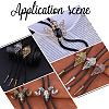 Gorgecraft 6Pcs 2 Style Iron Bolo Tie Slide Clasp IFIN-GF0001-25AB-6