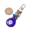 Evil Eye Blue Glass Pendant Decooration HJEW-JM01967-01-3