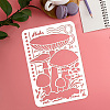 Plastic Drawing Painting Stencils Templates DIY-WH0396-366-3