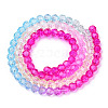 Transparent Glass Beads Strands LS-GLAA-E036-07O-3