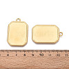 304 Stainless Steel Pendant Cabochon Settings STAS-N108-76G-3