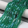 Transparent Glass Beads Strands EGLA-A044-T8mm-MB18-2