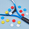 SUPERFINDINGS 16Pcs 4 Colors Silicone Tennis Racquet Dampener AJEW-FH0004-59-5