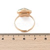 Star Natural Green Aventurine Adjustable Rings RJEW-H241-01G-04-3