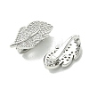 SHEGRACE Bras Micro Pave Clear Cubic Zirconia Snap Clasps XGRQ5F095-808P-2