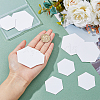 DICOSMETIC 200Pcs 2 Style Paper Quilting Templates DIY-DC0002-71-3