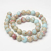 Synthetic Aqua Terra Jasper Beads Strands X-G-P237-02-6mm-2