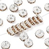 Brass Grade A Rhinestone Spacer Beads RB-A014-Z8mm-14S-1