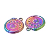 304 Stainless Steel Pendants STAS-Z041-39RC-2