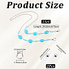 Acrylic Oval Beads Eyeglass Chains AJEW-CN0006-71A-2