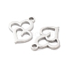 316 Surgical Stainless Steel Charms STAS-Q314-21P-2