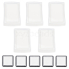 Gorgecraft 10Pcs 2 Styles Plastic Blank Ink Pads AJEW-GF0008-19-1