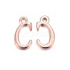 Rose Gold Plated Alloy Letter Pendants LS-X-PALLOY-J718-01RG-C-1