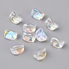 10Pcs Electroplate Transparent Glass Beads EGLA-WH0001-06A-1
