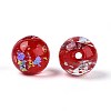 Handmade Foil Lampwork Beads LAMP-T021-31F-3