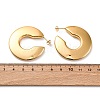 C-Shaped 304 Stainless Steel Stud Earrings EJEW-A125-21G-5