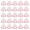 30Pcs UV Plating Acrylic Bead Caps PACR-TA0001-20C-1