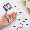 40Pcs 4 Colors Alloy Cord End FIND-GF0008-47A-3