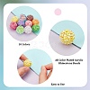 20Pcs 10 Colors AB Color Plated Acrylic Rhinestone Beads OACR-PH0004-01-4