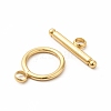 Rack Plating Eco-Friendly Brass Toggle Clasps KK-K165-35-3