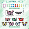  Butterfly Silicone Knitting Needle Stoppers SIL-NB0001-27-2