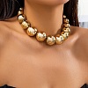 CCB Plastic Round Graduated Beaded Necklaces for Women FS-WG1351C-01-2