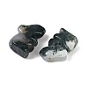 Natural Moss Agate Rabbit Display Decorations G-R007-02H-2