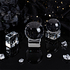 Glass Crystal Ball Display Pedestals AJEW-WH0314-623-5