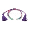 Polyester Braided Bead Bracelet Making AJEW-JB01249-2