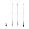 Mixed Gemstone Dowsing Pendulum Big Pendants HJEW-TA00018-1