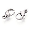 304 Stainless Steel Lobster Claw Clasps STAS-T065-15mm-34P-2