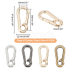 8Pcs 4 Colors Zinc Alloy Lobster Claw Clasps FIND-WR0004-55-3