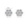 925 Sterling Silver Pave Moissanite Stud Earrings for Women SX7074-2-5
