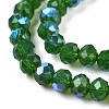 Electroplate Opaque Solid Color Glass Beads Strands EGLA-A034-P4mm-L05-A-3
