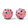 Polymer Clay Rhinestone Beads RB-T017-31B-3