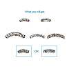 Kissitty Tibetan Style Alloy Tube Beads PALLOY-KS0002-05-2