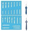 Acrylic Earring Handwork Template DIY-WH0359-082-1